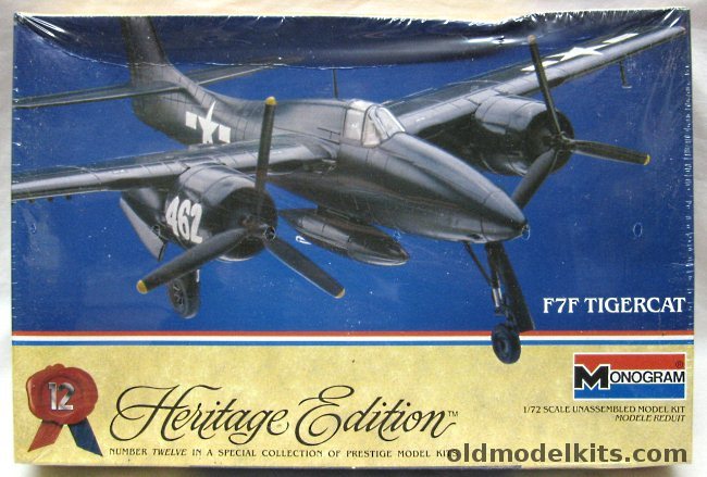 Monogram 1/72 Grumman F7F-3 Tigercat - Heritage Edition Issue - (F7F3), 6062 plastic model kit
